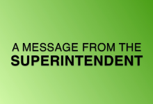 Superintendent's Message 1-21-2022
